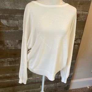 Crown & Ivy Heart Sweater